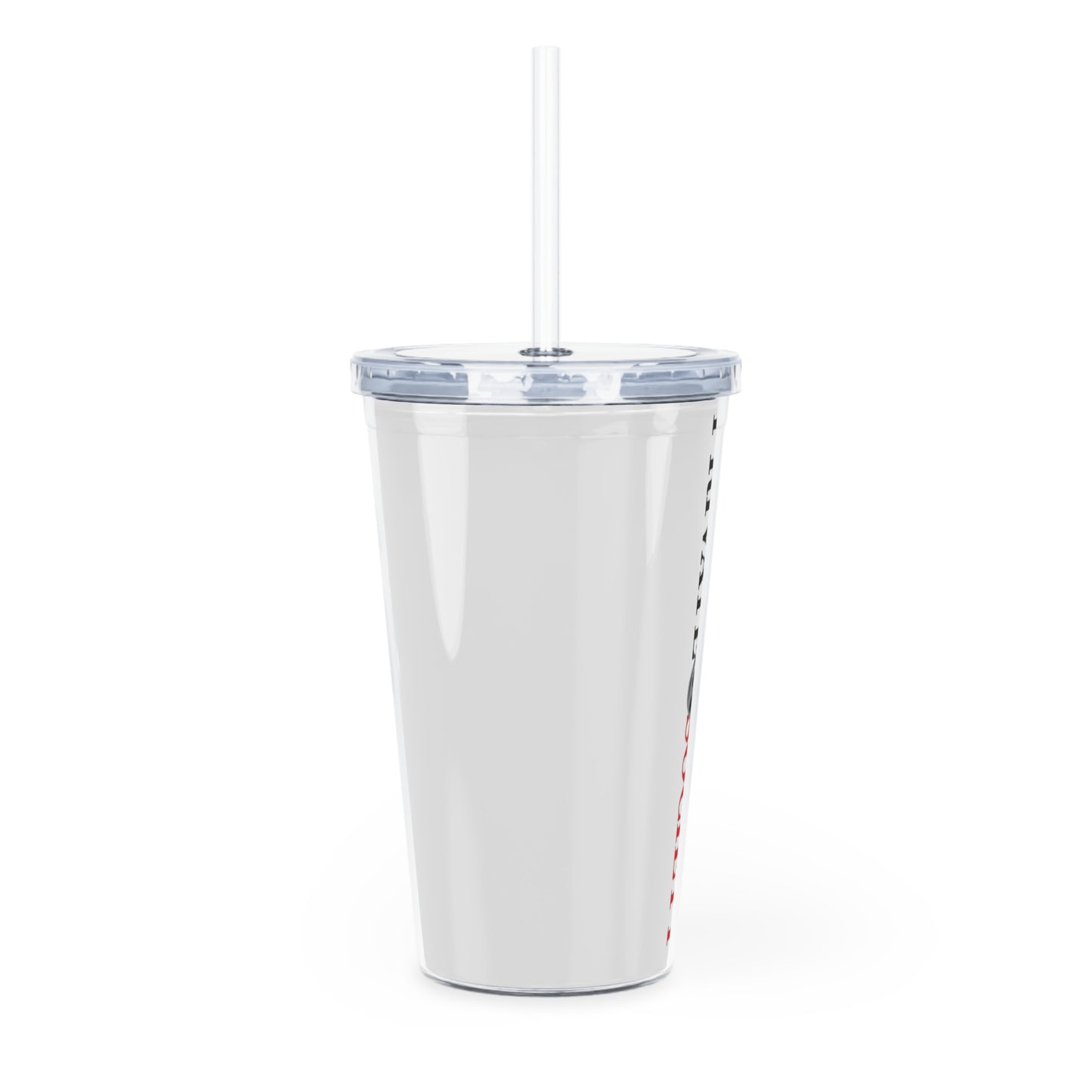 Plastic Tumbler with Straw